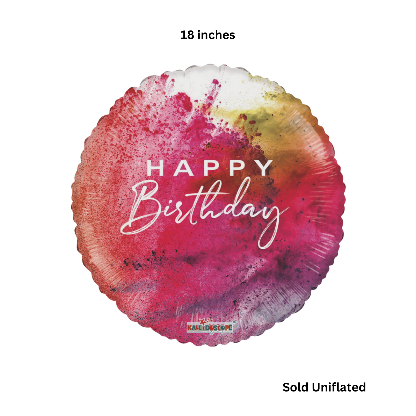 Happy Birthday Sunset Festival Balloon 18”