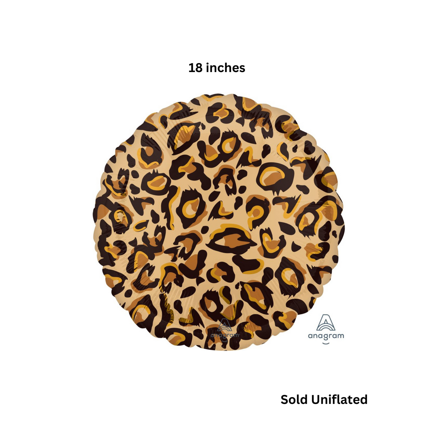 Leopard Print Round 18” Anagram